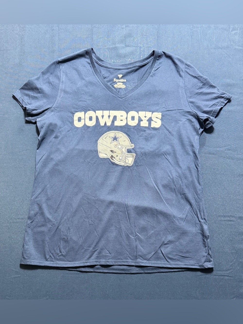 100% Cotton Navy Blue Size XL Used Fanatics CeeDee Lamb Dallas Cowboys T-Shirt